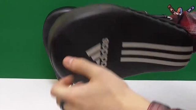 Боксерские тренировочные лапы Adidas удлиненные черные смотреть онлайн