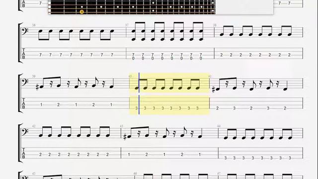 Bloody Ketchup Tepose BASS GUITAR TABLATURE смотреть онлайн