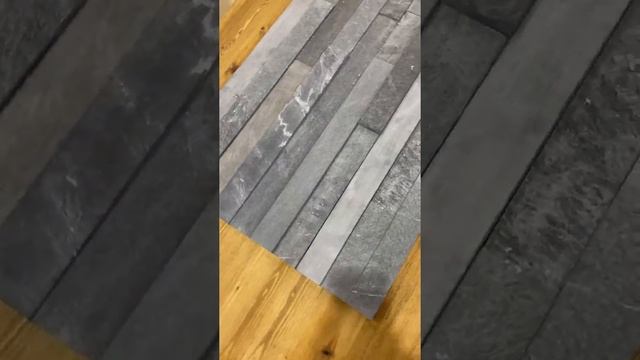 Плитка-ламель для бани и сауны из природного серого камня талькохлорита-талькомагнезита. смотреть онлайн
