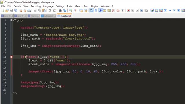 How to add text to an image by PHP | Wishing script tutorial in Hindi смотреть онлайн