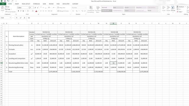 How To Do Price Comparison In Excel - Vendor Quotation Comparison Sheet смотреть онлайн