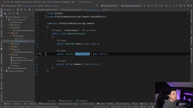 Treating Primitive Obsession with ValueObjects | DDD in .NET смотреть онлайн
