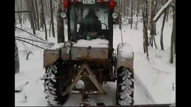 Поездка в лес за дровами на тракторе Т-28. Перезаливка смотреть онлайн