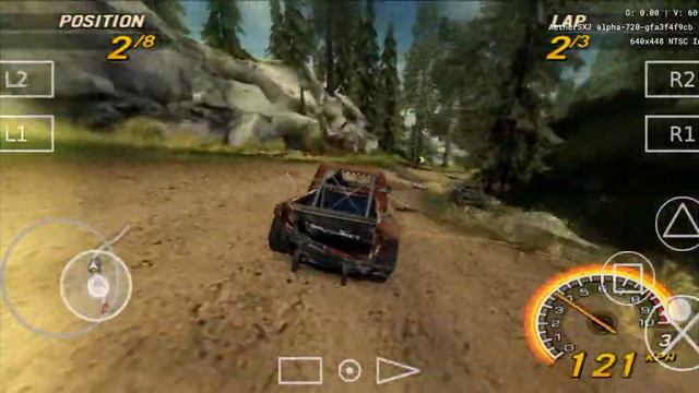 Flatout 2, AetherSX2 720-alpha, Snapdragon 870