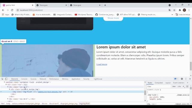 Coding the project section (HTML / CSS with LESS preprocessor) - BEGINNERS смотреть онлайн