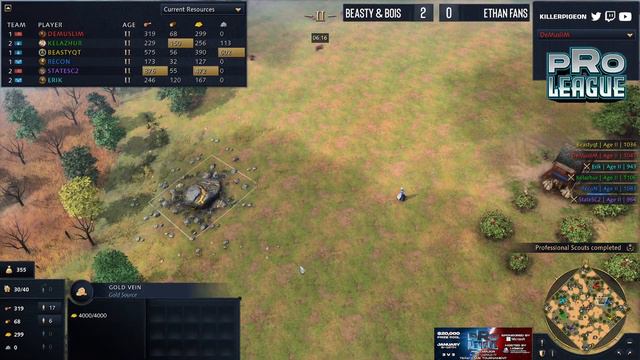 Age of Empires 4 - Beastys Straelboras vs Ethan Fans - Pro League 3 vs 3 Game 3 смотреть онлайн