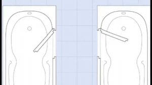 ванна с дверью для пожилых и инвалидов, поручни