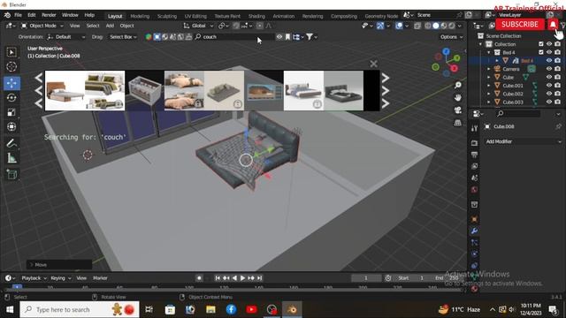 Blender Interior Design Tutorial | Modelling, texturing, Lighting, HDRI смотреть онлайн