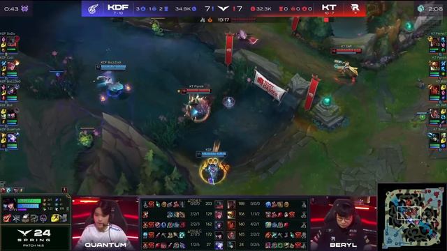 KT vs KDF Pyosik獎勵一把拉姆斯！Cuzz發瘋鎖烏龜一波爆炸！Game 2 | 2024 LCK春季賽 смотреть онлайн