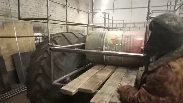 Вездеход 6х6 на шинах Арктиктранс 1700х750. смотреть онлайн