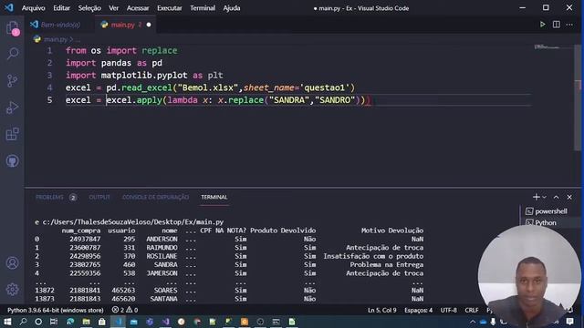 Como mudar os Valores das Células do Excel com o Python смотреть онлайн