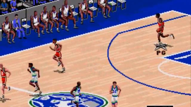 NBA Live 95 (Genesis) - Chicago Bulls vs. Minnesota Timberwolves смотреть онлайн