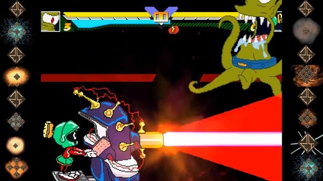 Kang (The Simpsons) vs Marvin the Martian (Looney Tunes) - Ultimate Mugen Fight 2016 смотреть онлайн