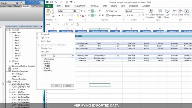 Schedule on those view and schedule on Sheets in Revit using Dynamo смотреть онлайн