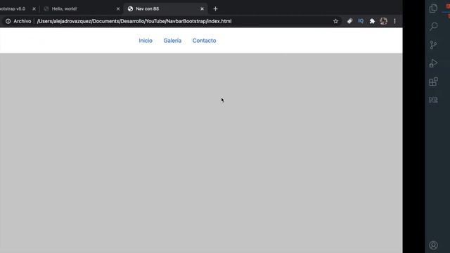 CREA UNA NAVEGACION CON BOOTSTRAP - CURSO DE BOOTSTRAP | ALEJANDRO VAZQUEZ смотреть онлайн