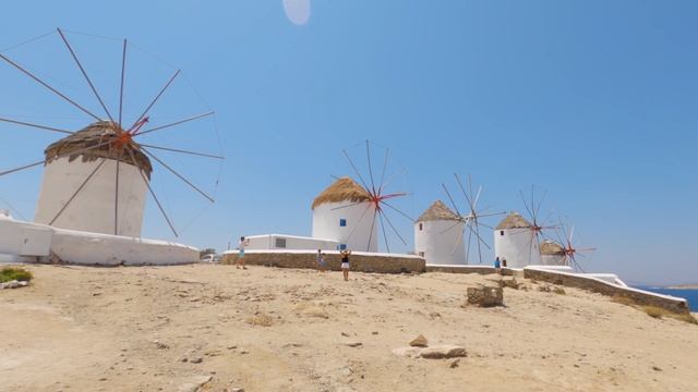 Mykonos, Greece Daytime Walking Tour - 4K - With Captions