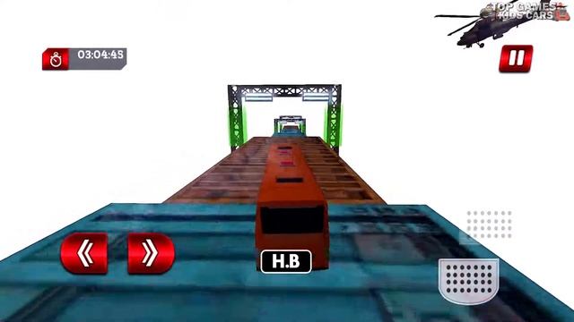 Impossible Bus Sky Driving Coach Uphill - Mega Ramp Stunt Driver Simulator - Android GamePlay смотреть онлайн