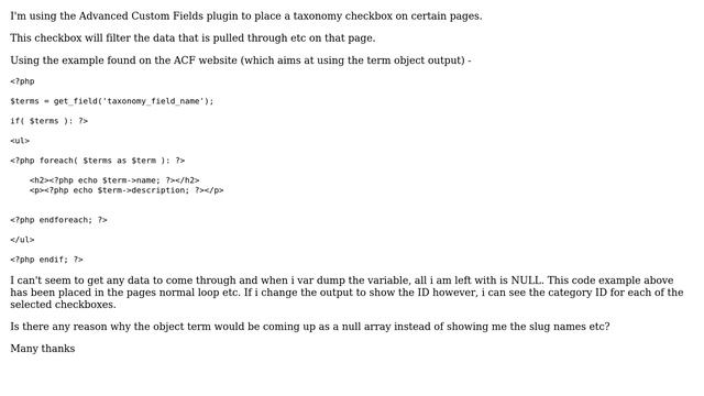 Wordpress: ACF Taxonomy Object term Null (2 Solutions!!) смотреть онлайн