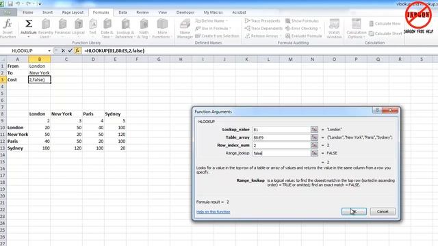 Excel: Combining HLOOKUP and VLOOKUP смотреть онлайн