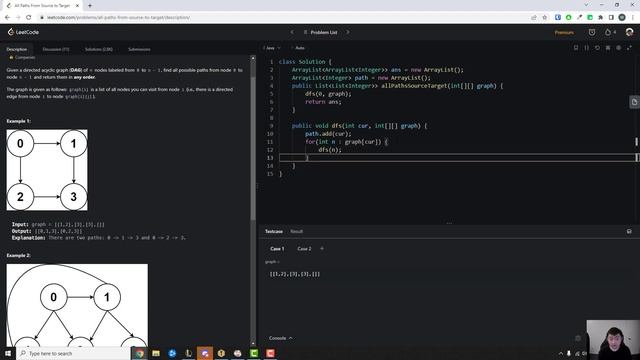 797. All Paths From Source to Target | Leetcode Medium | Java смотреть онлайн
