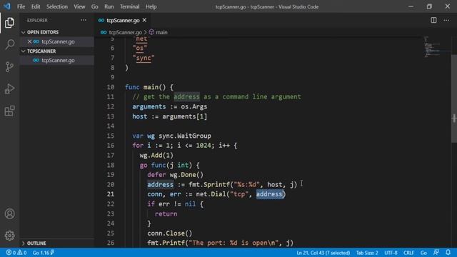 Golang Networking - Build a TCP Scanner смотреть онлайн