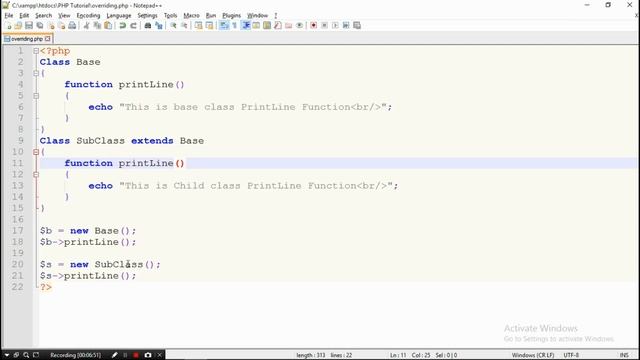 Object Oriented Programming In PHP Tutorial In Hindi | Part-09 Function Overriding, Self Keyword смотреть онлайн