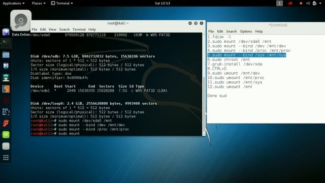 Reinstall Grub KALI LINUX смотреть онлайн
