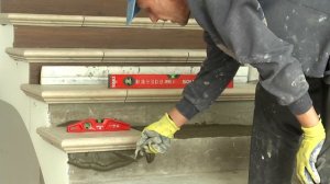 Укладка керамогранита... (лестница)