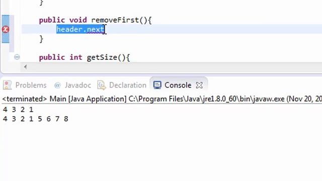 LinkedList in Java for Beginners Part 6 : RemoveFirst Method смотреть онлайн