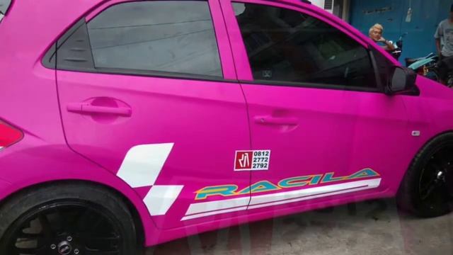 Brio wrapp pink + carbon stiker mobil keren Mangele sticker pro смотреть онлайн