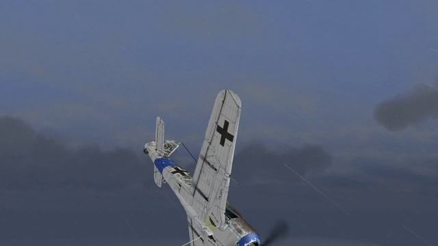 Gameplay IL-2 Sturmovik 1946_FW- 190 D-9 in bad weather смотреть онлайн