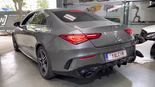 MERCEDES CLA180 - ICON EXHAUST + CLA 35 / 45s LOOK - STRAIGHT PIPE - ICON AUTOMOTIVE