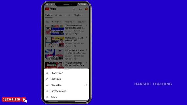 how to change thumbnail of video | video ka thumbnail change kaise karen | By Harshit Roy смотреть онлайн