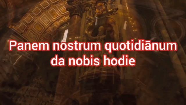 "Отче наш" на латинском языке. смотреть онлайн