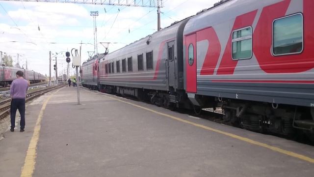 Вагонзак поезда 339Г/340Г Нижний Новгород Новороссийск на станции Пенза Vagonzak train station Penz смотреть онлайн