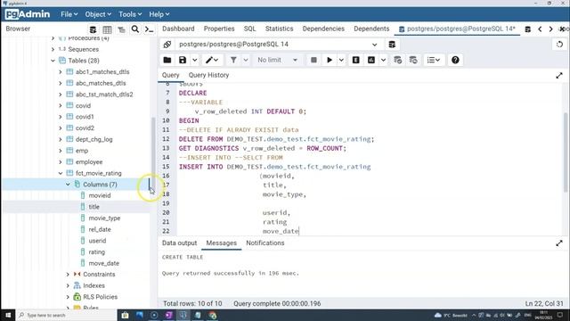 PostgreSQL Simple Procedure or Function for All type's of DATA Loading in Hindi #VD36 смотреть онлайн