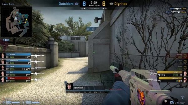 CS:GO POV Demo Outsiders YEKINDAR (26/18) vs Dignitas (de_overpass) @ PGL Major Antwerp 2022 Europe