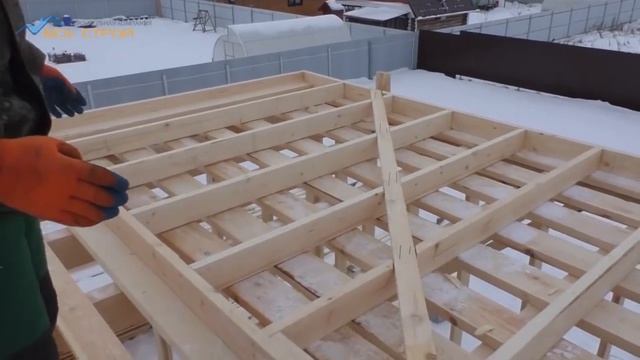 Строительство каркасного дома | Стройка Live | Часть 3 - сборка и разметка стен каркасного дома смотреть онлайн