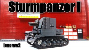 LEGO Sturmpanzer I "Bison". Обзор + инструкция. lego tanks