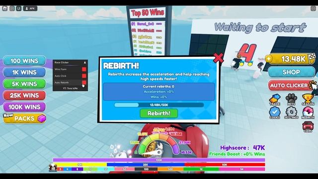 [UPD] Roblox Race Clicker Script - Wins Farm | Auto Click | Auto Rebirth 2023 смотреть онлайн