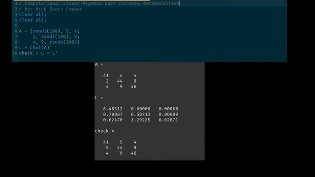 Cholesky Decomposition - Computational Linear Algebra смотреть онлайн