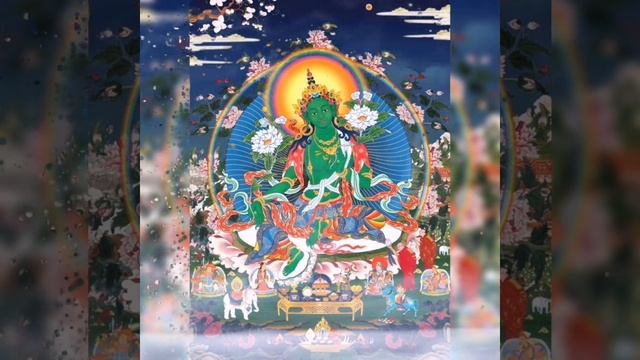 Om Tare Tuttare Ture Soha Green Tara Mantra - 108 times relaxing healing mantra смотреть онлайн