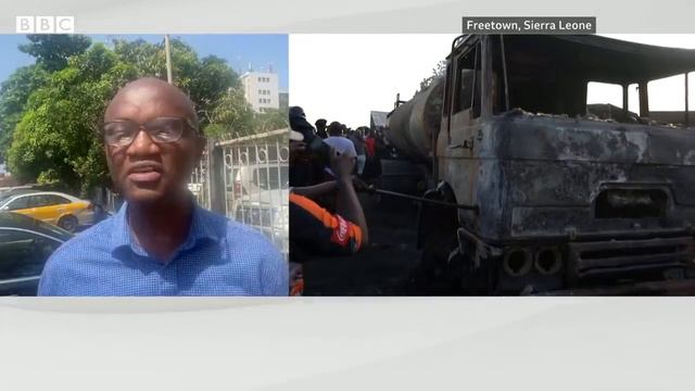 Sierra Leone explosion: Scores dead after Freetown oil tanker collision - BBC News смотреть онлайн