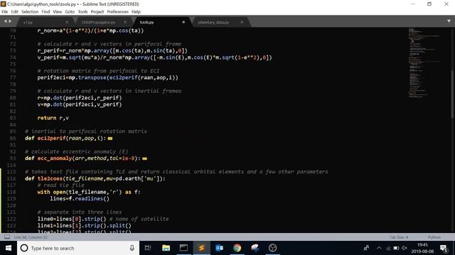 Two Line Element Sets (TLEs) | Orbital Mechanics with Python 7 смотреть онлайн