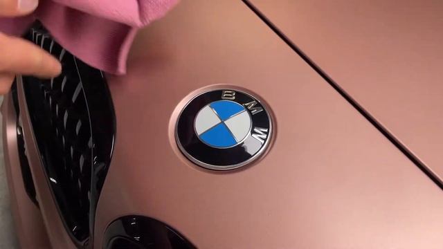 BMW Z4 wrapped in PWF Matt Royal Rose смотреть онлайн