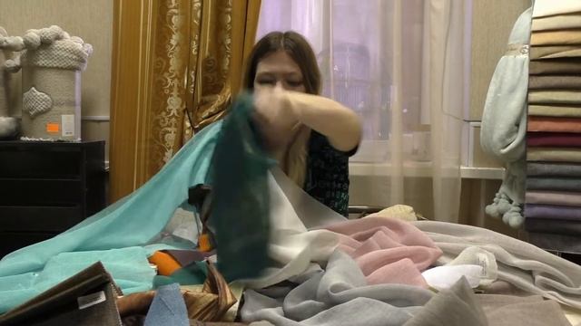 #127. Льняные ткани для штор на заказ в Саратове. Портьерные льняные ткани и тюль в интерьере смотреть онлайн