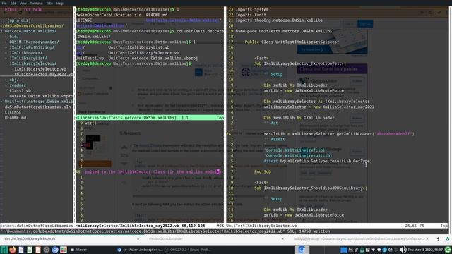 playing with dotnet core 80 - IXmlLibrarySelector Asserting Exception Throws in Visual Basic смотреть онлайн