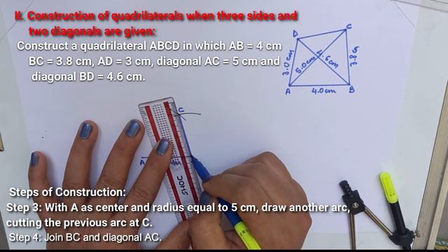 To Construct a quadrilateral when three sides and two diagonals are given by Hema Thakker. смотреть онлайн