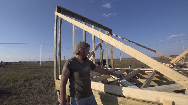 Возводим каркасные стены. Строю дом самостоятельно. смотреть онлайн