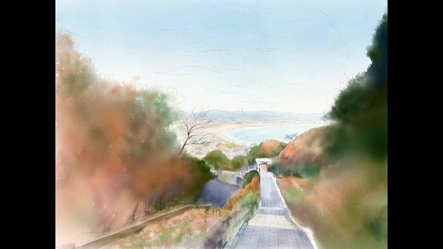 iPadで絵を描く! Tayasui Sketches Proで描いた鎌倉極楽寺の風景画（iPad Artwork 022） смотреть онлайн
